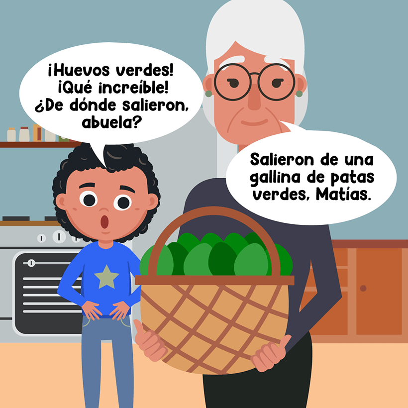 Gallina de patas verdes